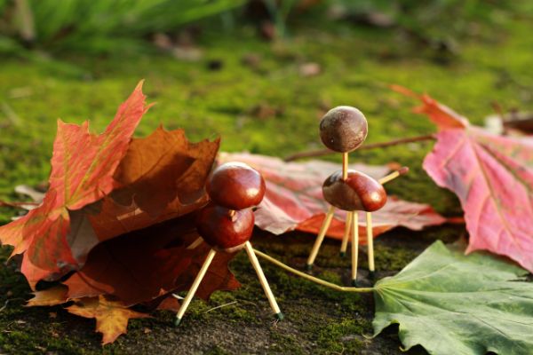 Herbst Kastanienfiguren