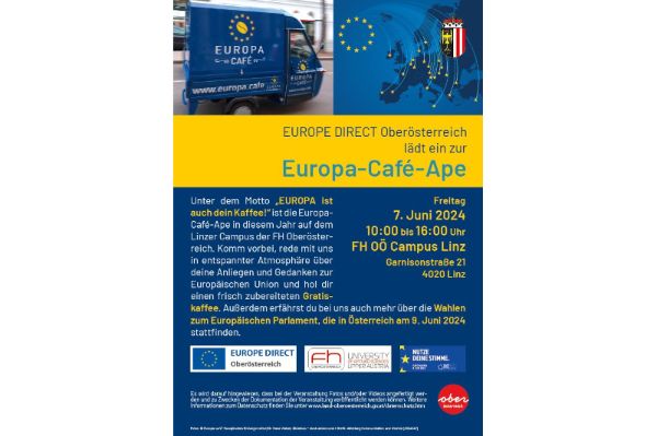 Einladung zum Europa-Café-Ape in Linz