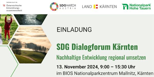 Einladung zum SDG Dialogforum Kärnten
