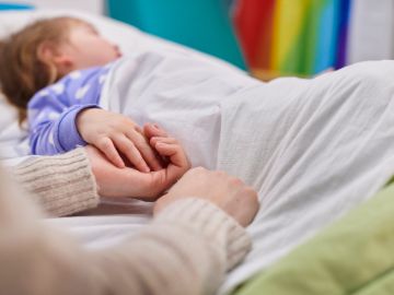 krankes Kind im Bett