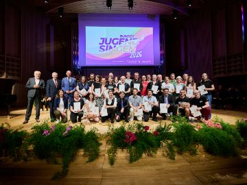 Abschluss Bundesjugendsingen 2026 in Linz - Gruppenfoto