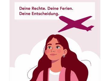 Screenshot der Titelseite der Broschüre "Deine Rechte. Deine Ferien. Deine Entscheidung"