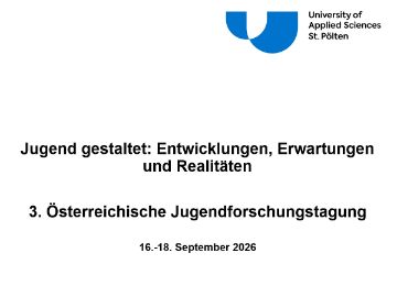 Tagungstitel Österreichische Jugendforschungstagung