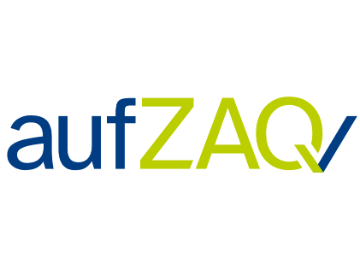 Logo von aufZAQ – Zertifizierte Ausbildungsqualität in der Kinder- und Jugendarbeit
