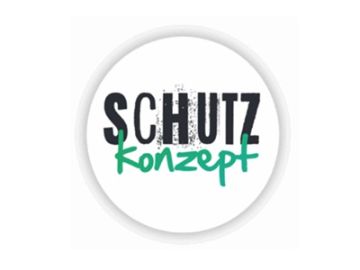 rundes Logo mit Schriftzug Schutzkonzept